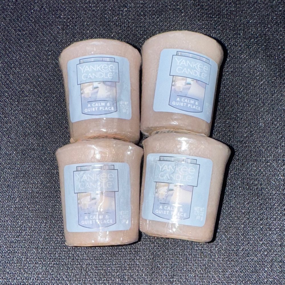 4 NEW Yankee Candle A Calm & Quiet Place Votive Set